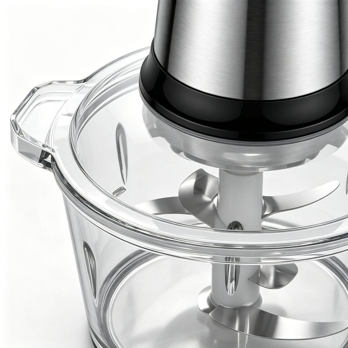 π§ Food Chopper | Metal | Home | Cook Gift | Clear Bowl