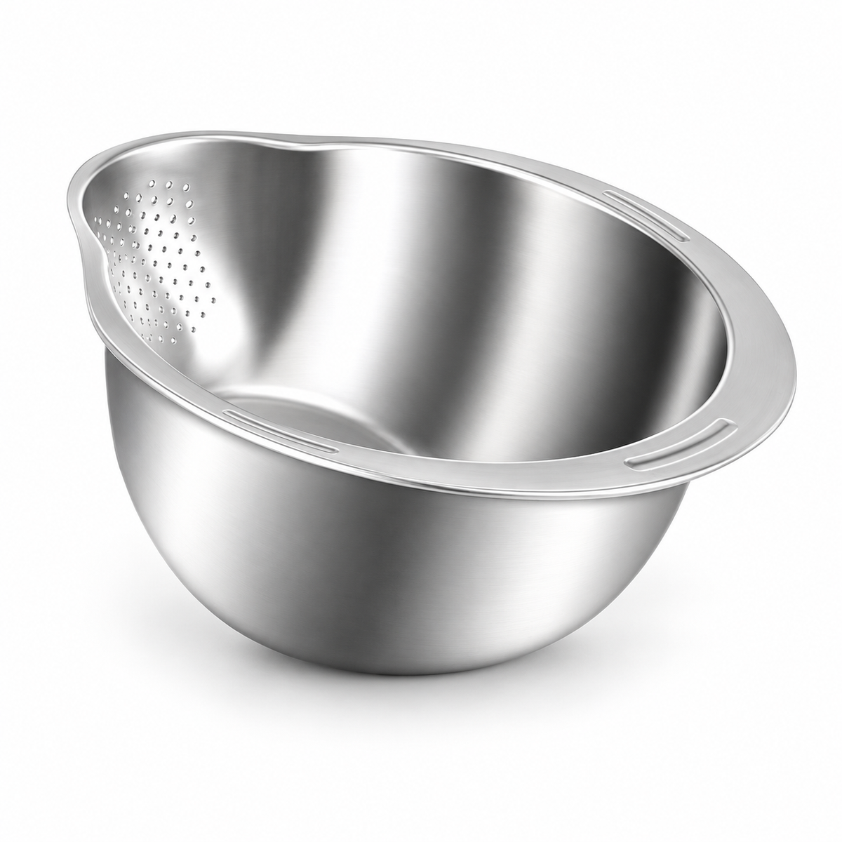 🥣 Cook's Gift | Stainless Steel | Rice Prep | Sleek Drainage