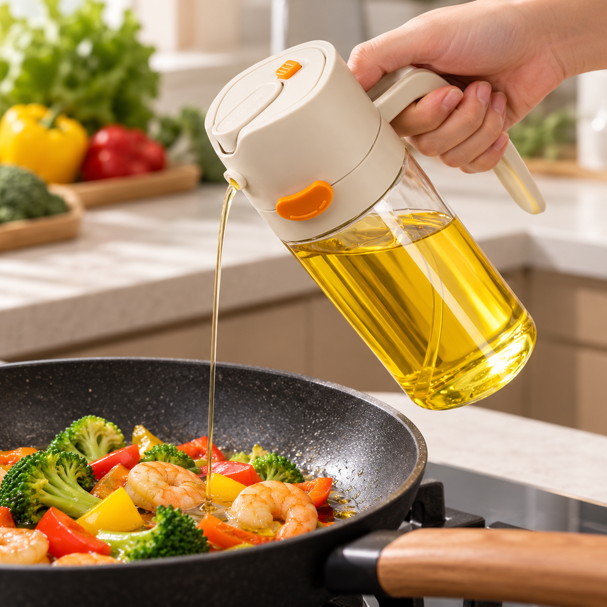 🫒 Oil Dispenser | Glass Kitchen Essential | Cook Gift Style